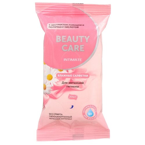 BC Beauty Care Влажные салфетки Intimate с экстрактом ромашки и молочной кислотой? гель для интимной гигиены lp care с молочной кислотой и экстрактом ромашки 100 мл