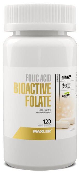 MAXLER Folic Acid BioActive Folate капс.