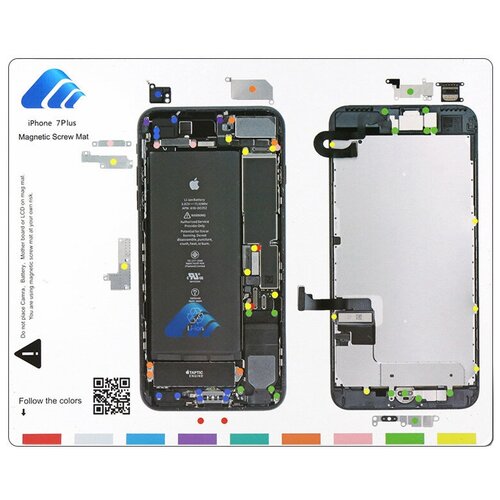 Профессиональный магнитный коврик для разборки iPhone 7 Plus 755₽