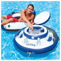 Плавающий бар-холодильник INTEX / надувной бар для напитков / надувной бар для бассейна