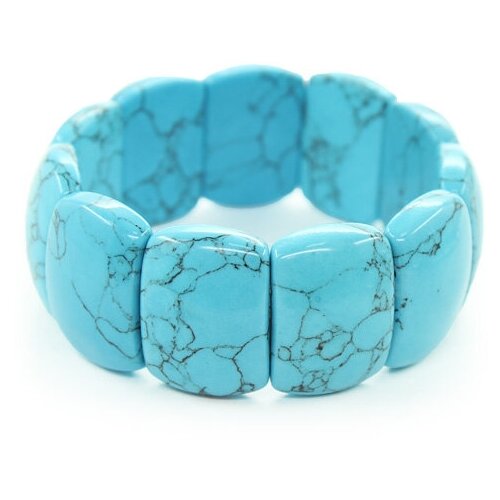 фото Браслет "лео" крупный, бирюза голубая (имитация) agat77