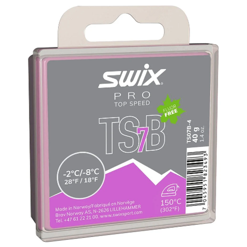 фото Парафины swix парафин swix black, -2°c/-8°c, 40g ts07b-4