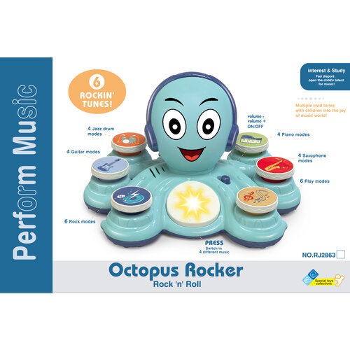 Развивающая игрушка JUNCA Музыкальный центр Осьминожка YS0452071