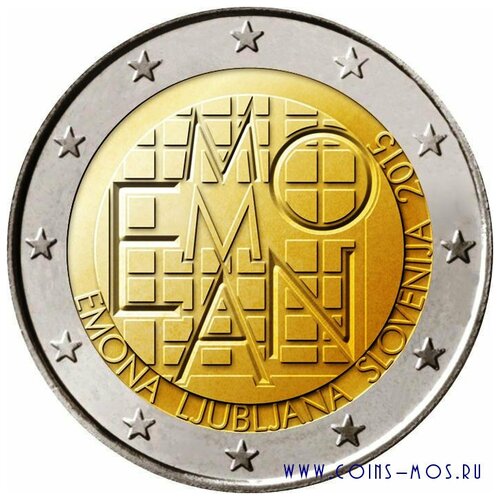 Словения 2 евро 2015 г «2000 лет Римскому поселению Эмона»