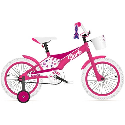 Велосипед Stark 2021 Tanuki 16 Girl розовыйфиолетовый 1432400₽