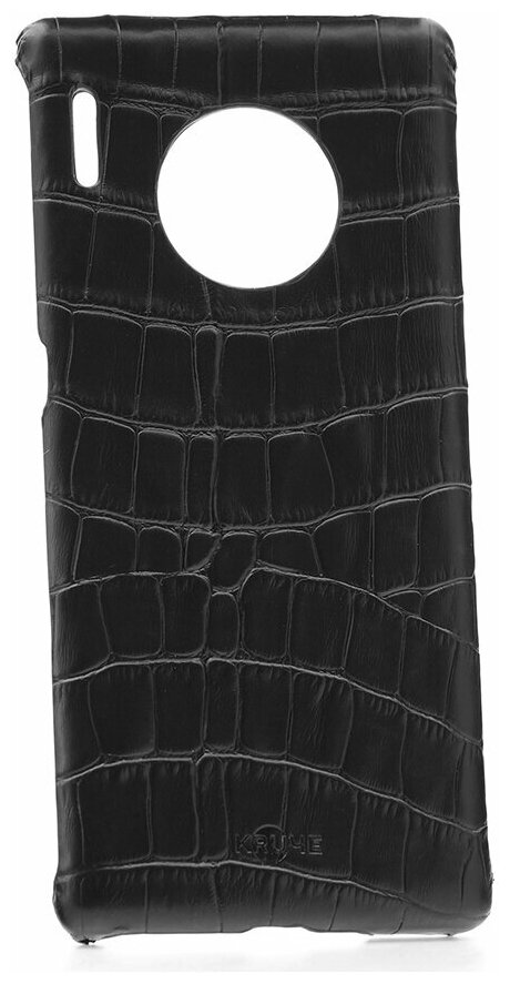 Чехол на Huawei Mate 30 Pro Kruche IXLE18 Leather Black Croco
