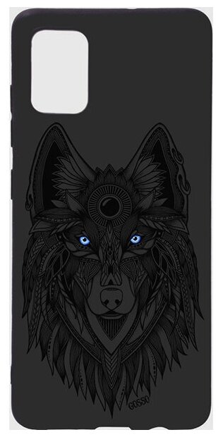 Ультратонкая защитная накладка для Samsung Galaxy S20+ с принтом "Grand Wolf"