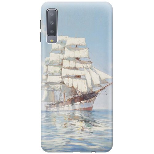 фото Re:paчехол - накладка artcolor для samsung galaxy a7 (2018) с принтом "идеальный парус"
