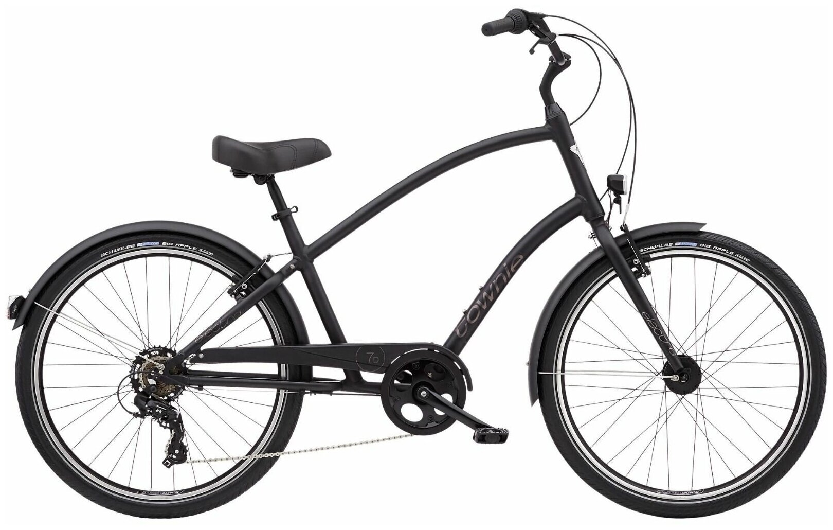 Велосипед городской Electra Townie Original 7D EQ TALL Matte Black(В собранном виде)