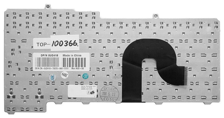 Клавиатура для ноутбука Dell Inspiron 1300 120L PP21L B120 Latitude 120L pn K051125X 0UD418 UD418 V-0511BIAS3 V0511BIAS1 V0511BIAS3