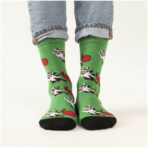 фото Носки unisex st. friday socks санта-ниндзя, размер 34-37