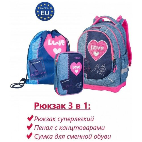 фото Рюкзак target superlight petit 3 in 1 denim love