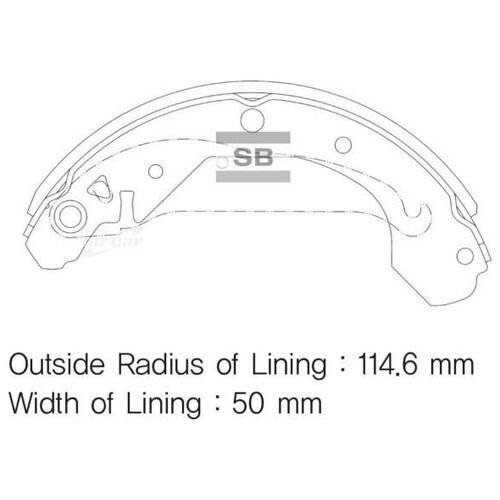 SANGSIN BRAKE SA102 SA102SNS_96245180 колодки барабанные з.\ Daewoo Leganza 2.0i 97-02