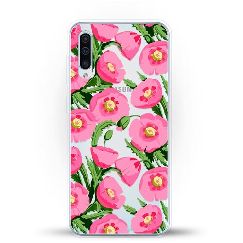 фото Силиконовый чехол узор из цветов на samsung galaxy a50 andy & paul
