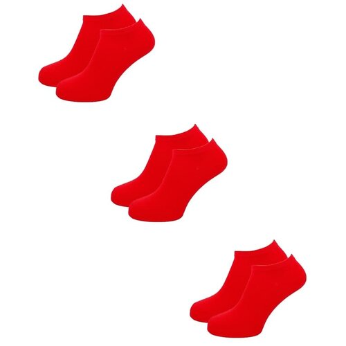 Носки LorenzLine, 3 пары, размер 43/44, красный