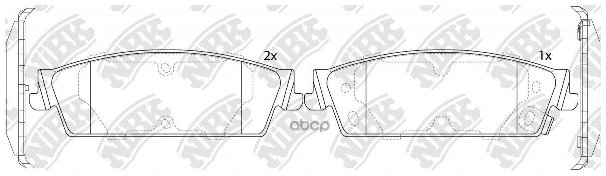 Колодки Тормозные Дисковые NiBK арт. PN51013