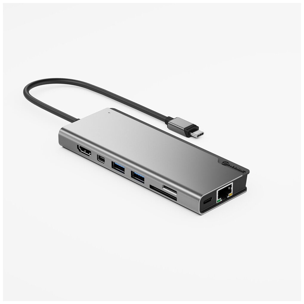 Адаптер Alogic Ultra Series USB-C Dock plus Gen 2 PD 100W серый космос