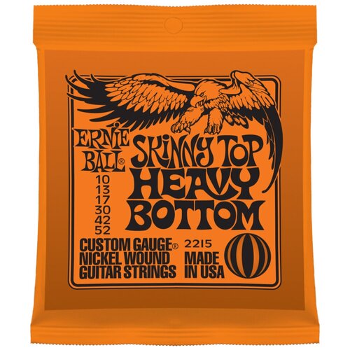 Ernie Ball Skinny Top Heavy Bottom Slinky Nickel Wound струны для электрической гитары (10-52)