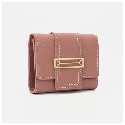 фото Кошелек на магните, цвет пудровый noname