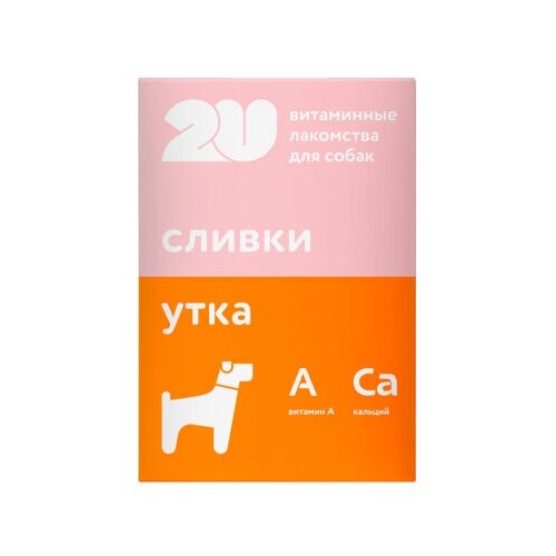 2u Витаминное лакомство для собак Для здоровья зубов и костей 60 таб. 0,03 кг 44622 (2 С€С‚)