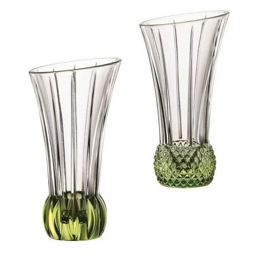 фото Набор 2 предмета ваза с зеленым дном spring 103594 nachtmann