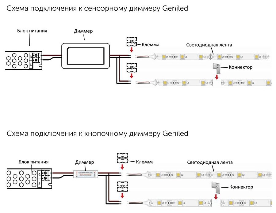 Светодиодная лента Geniled 12 Вт/м 2835/120-IP33 8 мм красный 2 м - фотография № 11