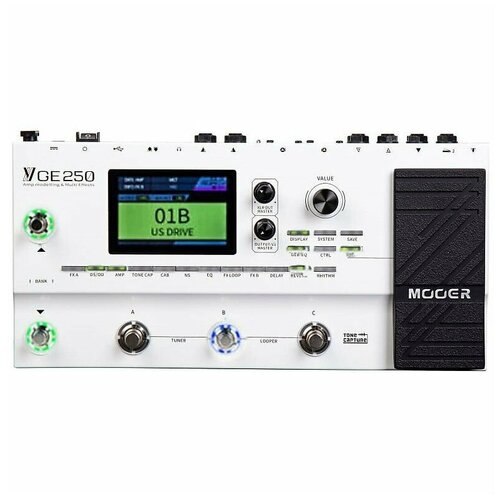 Mooer GE250 гитарный процессор эффектов с педалью экспрессии