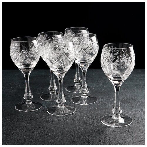 фото Набор фужеров для вина неман мельница, 6 шт, 250 мл неман 1559401 .