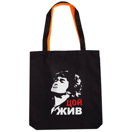 фото Сумка шоппер , фактура гладкая, черный idol merch