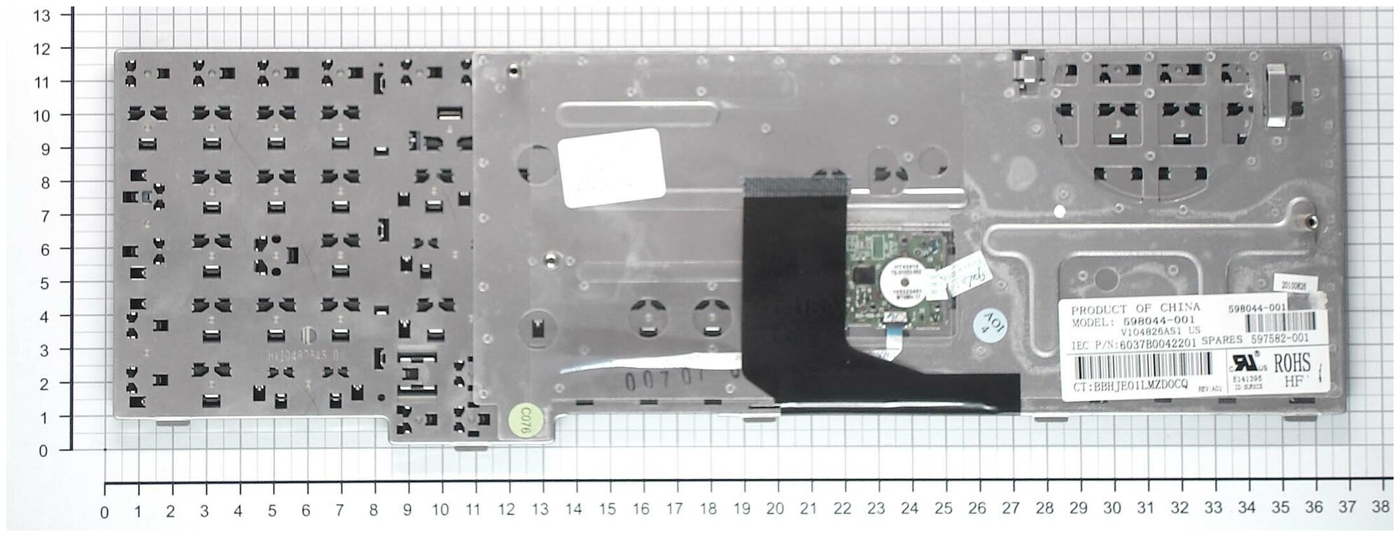 Клавиатура для ноутбука HP NSK-HQ0BV черная