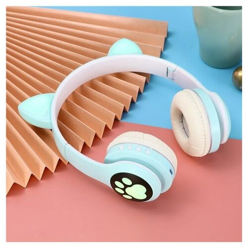 Беспроводные наушники Кошачьи ушки светящиеся CATear VZV-23M черные 63500₽