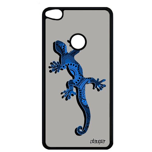 фото Стильный чехол на мобильный // huawei p9 lite 2017 // "саламандра" стиль змей, utaupia, синий