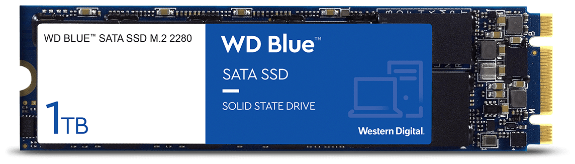 Твердотельный накопитель Western Digital WD Blue SATA 1 ТБ M.2 WDS100T2B0B