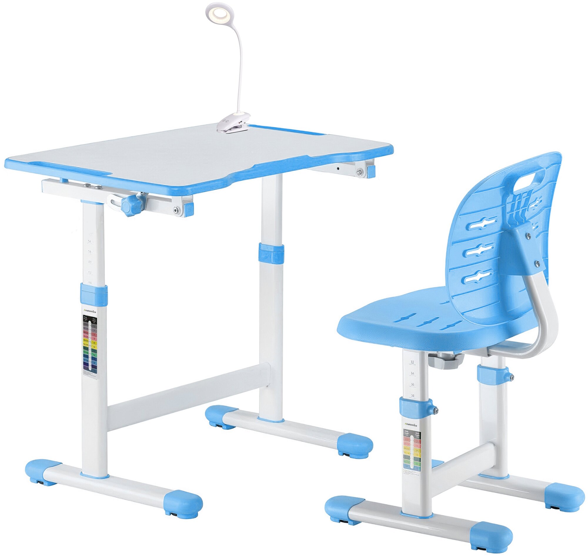 фото Комплект Anatomica Karina Lite парта + стул + светильник