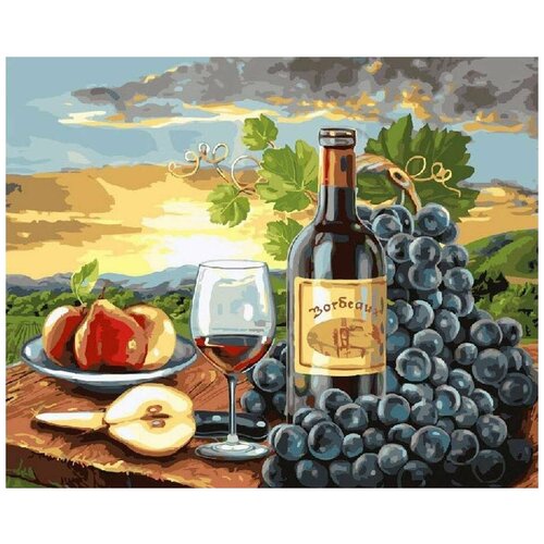 Картина по номерам Виноградный натюрморт, 40x50 см