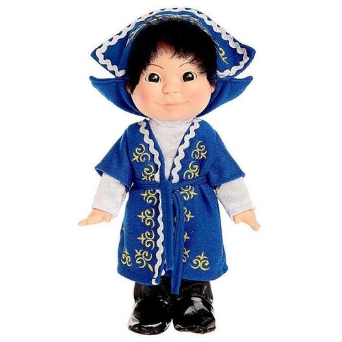 Кукла Веснушка , в казахском костюме, мальчик, 26 см