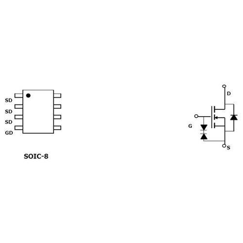 Микросхема AO4458 N-Channel MOSFET 30V 20A SOIC8