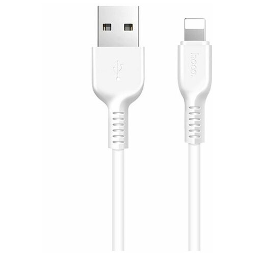 Кабель HOCO Lightning для iPhone / iPad / iPad mini / iPod Touch - 1м. (белый) кабель питания и передачи данных usb apple 8pin robiton 1м черный