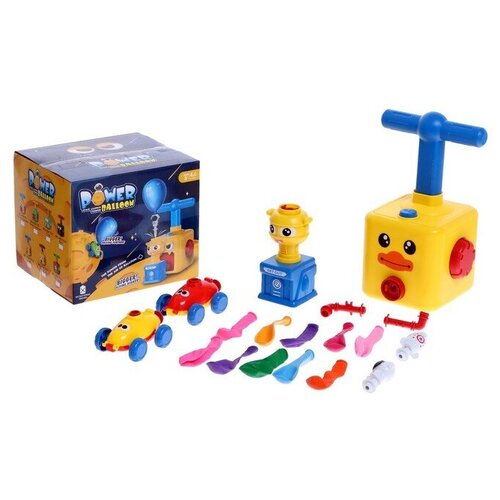 цв 1 Набор машинок на воздушном шаре Power Balloon Avia Air Bob Cars со станцией запуска 999₽