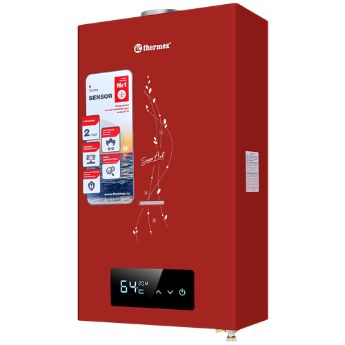 Газовый проточный водонагреватель Thermex S 20 MD (Art Red) водонагреватель проточный thermex onyx 8000