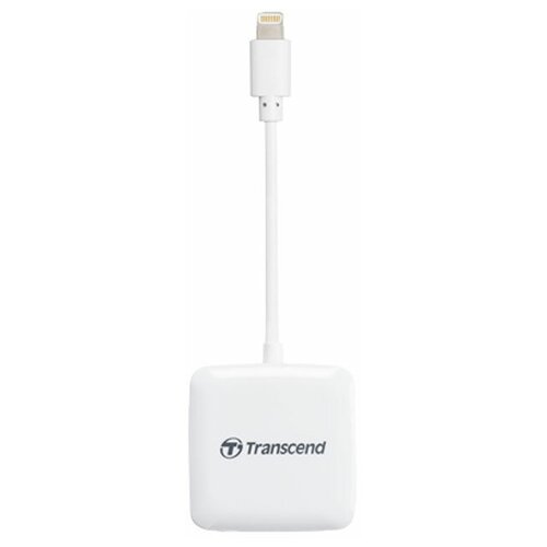 Card Reader OTG Transcend SD / MicroSD (TS-RDA2W) Lightning Белый