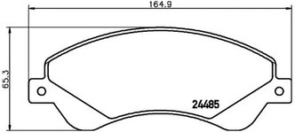 Дисковые тормозные колодки передние Textar 2448501 для Ford Transit, Ford Transit Tourneo (4 шт.)