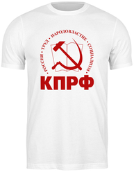 Футболка Printio 2232595 Коммунистическая партия Российской Федерации размер: XL, цвет: белый