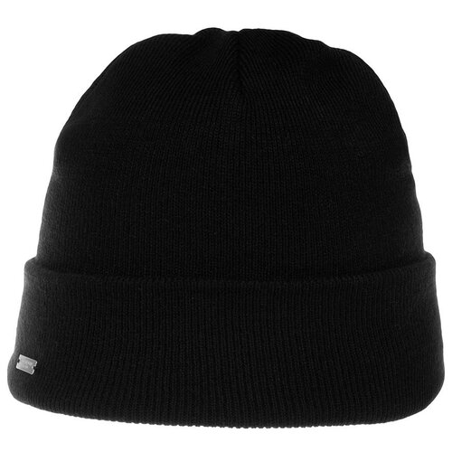 фото Шапка seeberger арт. 18308-0 turn-up beanie (черный), размер uni