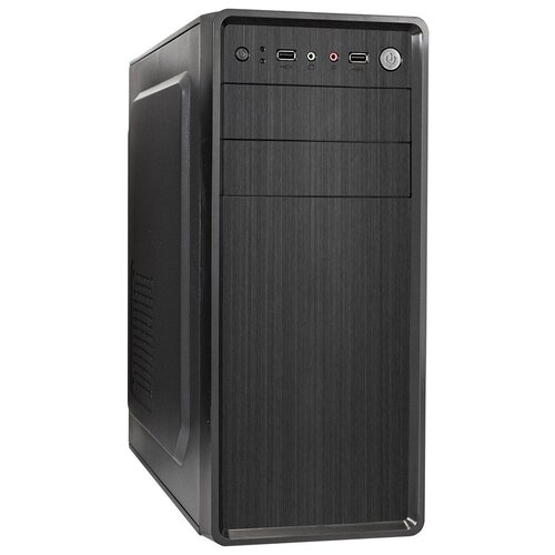 Корпус Miditower ExeGate XP-401-400W-12 (ATX, БП XP400 с вент. 12 см, 2хUSB, аудио, черный)