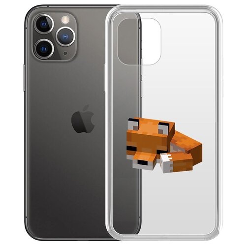 Чехол-накладка Krutoff Clear Case Спящий Лисенок для iPhone 11 Pro