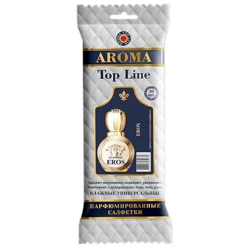 Салфетки влажные Aroma-Topline 30 шт. с ароматами женского парфюма №34 Versace - Eros Woman