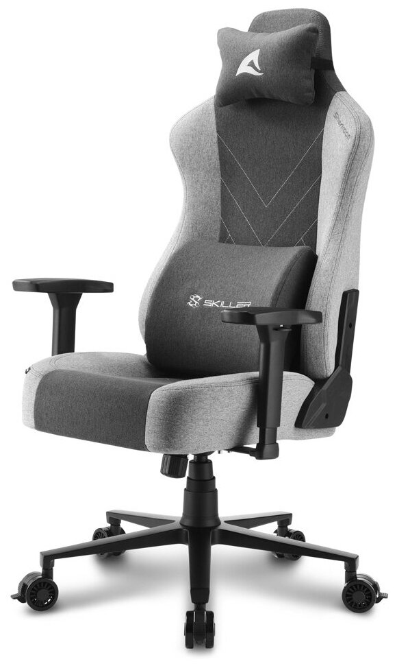 Кресло игровое SHARKOON SGS30-F, черный/серый/серый