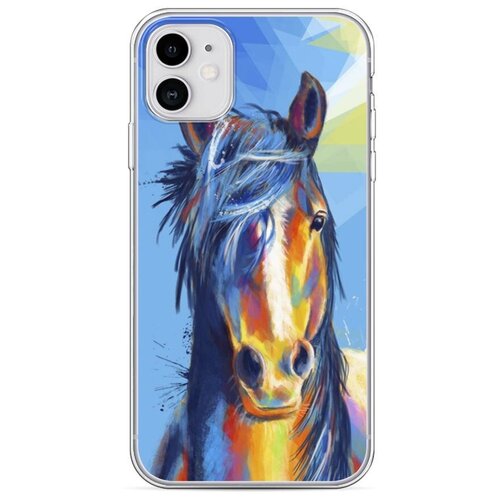 фото Силиконовый чехол "лошадь арт 3" на apple iphone 11 / айфон 11 case place