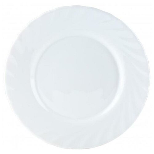 фото Тарелка десертная luminarc "трианон" 195мм, стеклянная, белая, 1шт.